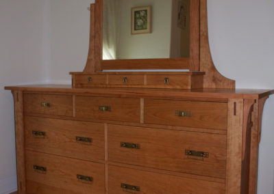 Craftsman Dresser and Mirror in local cherry