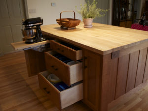 Island With Full Extension Mixer Shelf